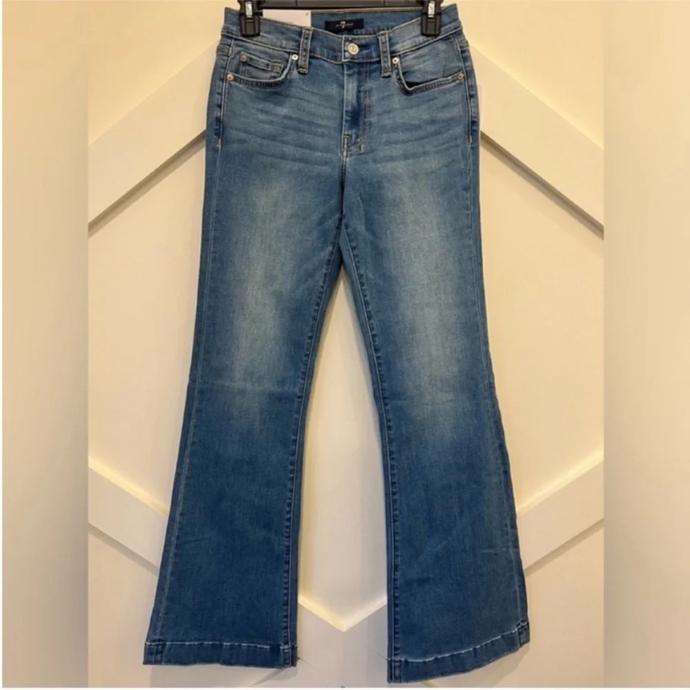7 For All Mankind Dojo Original Jeans Women’s Flare Leg Trousers NWT Size 28